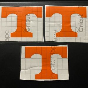 Tennessee Decals , 4x3 inch , orange.